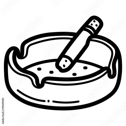 ashtray illustration
