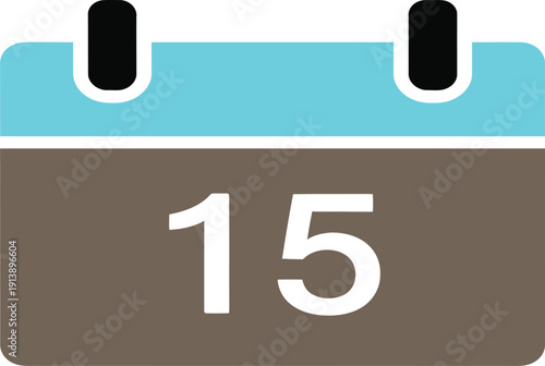 Calendar icon with the date 15 highlighted