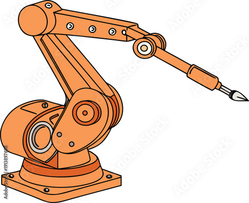 Robotic arm with precision pen enables efficient and accurate manufacturing processes