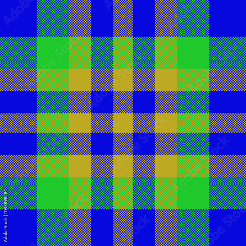Pyjamas vector background fabric, geometrical textile texture check. Comfort pattern plaid seamless tartan in blue and green colors.
