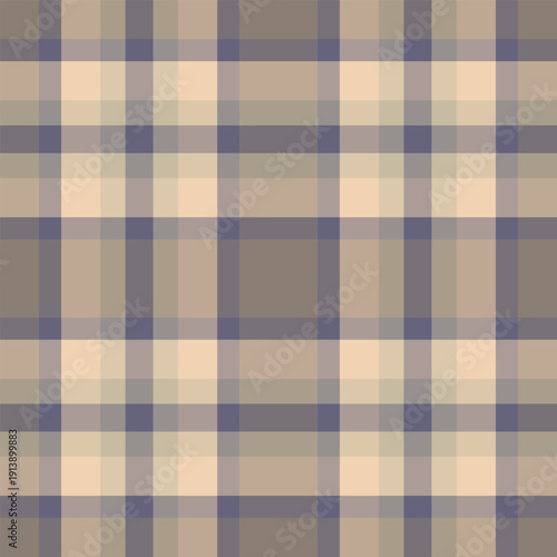Royal vector tartan check, difficult textile fabric background. Woven texture plaid seamless pattern in pastel and grey colors.