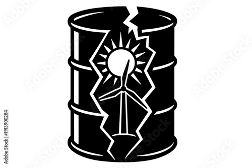 Energy Transition Green Future Illustrative Icon - Renewable Energy