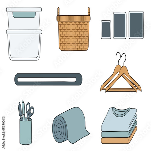 Organized Laundry and Household Storage Items for Home Clarity