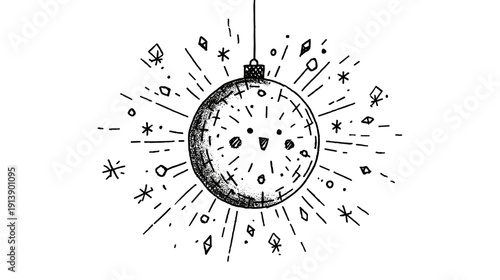 disco bowl isolated on white vector illustrration 