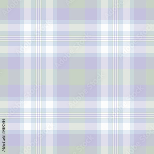Line tartan texture seamless, luxury vector plaid pattern. Kitchen check background textile fabric in white and light colors.