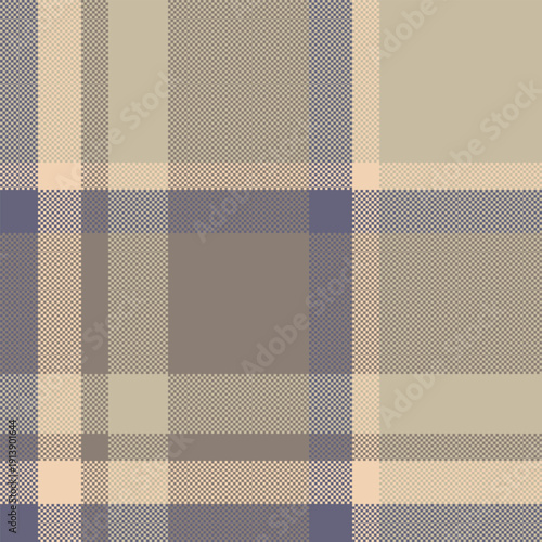 Decoration vector texture fabric, panjabi tartan plaid background. Mexican textile seamless check pattern in pastel and light colors.