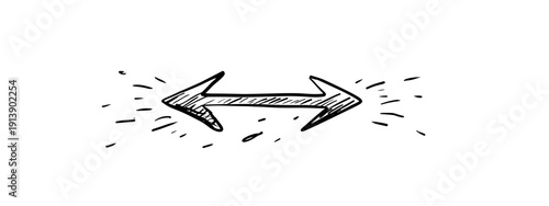 vector illustration of the direction of movement 