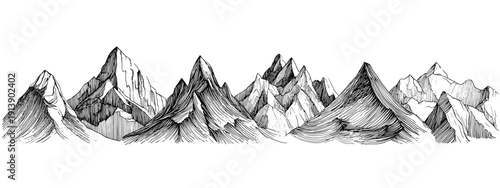 vector illustration of mountains 