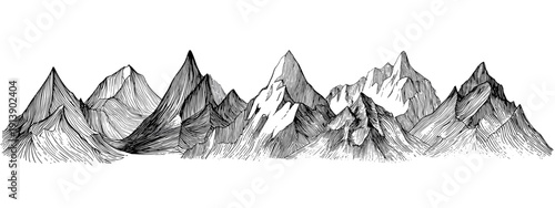vector illustration of mountains 