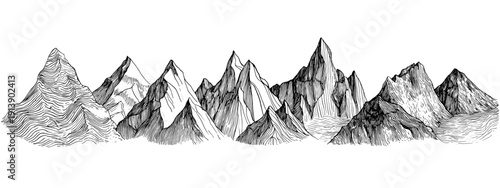 vector illustration of mountains 
