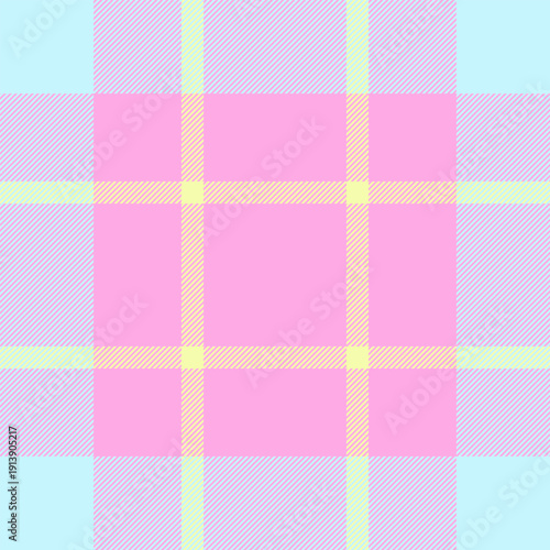 Harvest check vector seamless, amazing plaid background pattern. Drawing texture tartan fabric textile in pink and light colors.