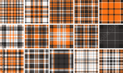 Plaid pack for independent designers and bespoke fashion projects. Vector patterns perfect for garments, scarves, accessories, and digital presentations.