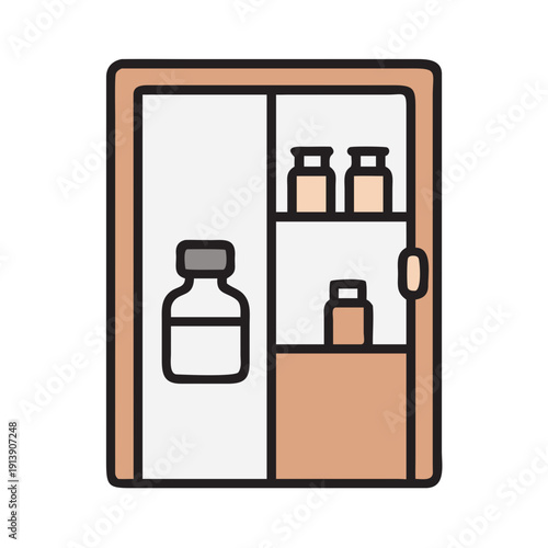 Medicine Cabinet Pharmacy Flat Icon