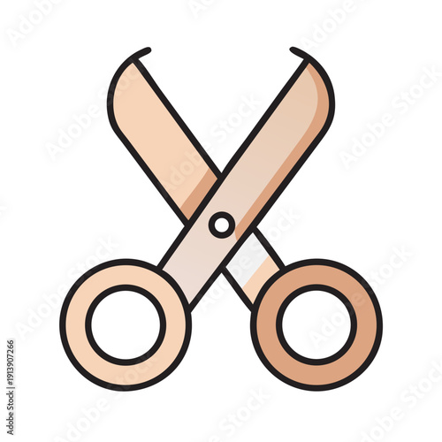 Surgical Scissors Medical Flat Line Icon