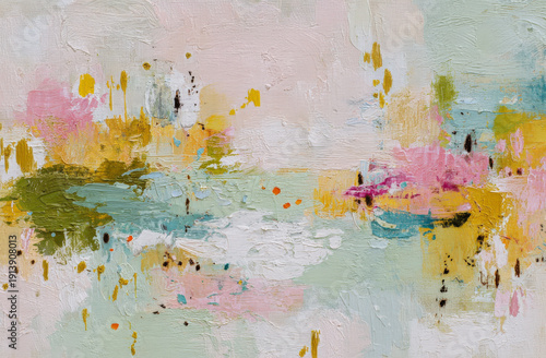 fondo artístico decorativo de una pintura colorida de trazos gruesos