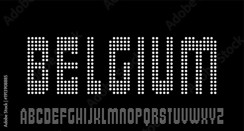 UNIQUE display font PIXEL 8 BIT RETRO VINTAGE MODERN typeface ALPHABET SET
