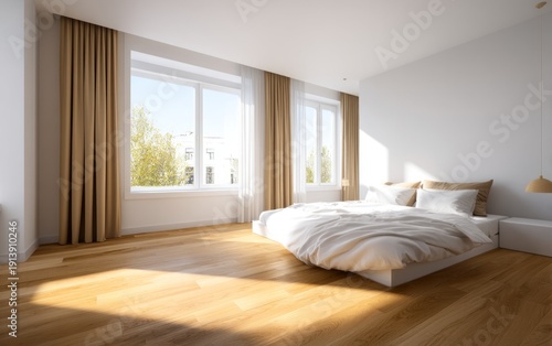 Bright and Airy Bedroom with Warm Earthy Tones for Collectors and Enthusiasts