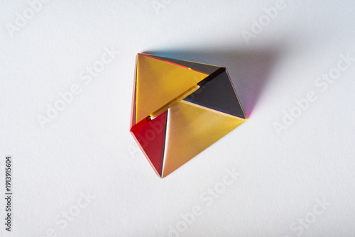 High-End Luxury Geometric Pyramid Symbol Wealth Concept Illustration
