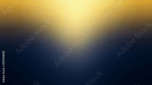 Abstract vertical gradient background with golden sunlight to deep navy blue transition, dramatic light and shadow, radiant sunrise or sunset effect, moody atmospheric digital art, smooth textured