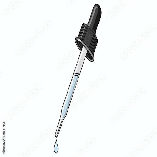 Pipette Dropping Liquid