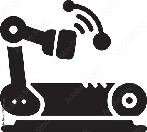 Modern Machine: A modern machine, a marvel of technological advancement, stands poised for automation and control, representing the pinnacle of industrial efficiency.