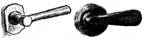 A classic, minimalist door handle - a piece of art in simplicity