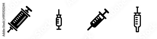 Vintage Vaccine Injection Icon