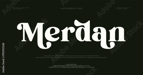 Introducing Merdan Font Style Logo Design