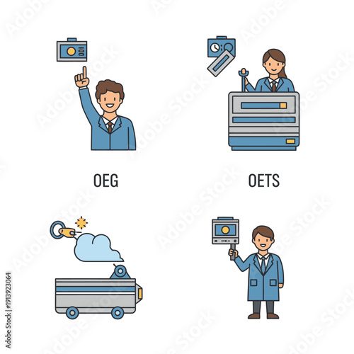 Businessman holding a digital tablet.