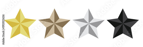 Colorful stars icon. stars sign, rating symbol. vector illustration icon symbol.