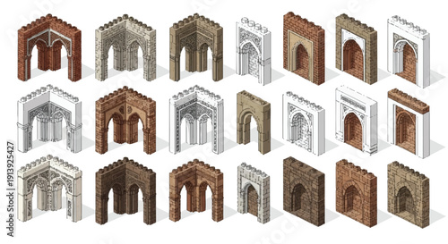 Collection of Various Archway Designs and Styles.