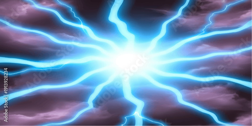 Glowing blue abstract background with seamless motion of electric plasma energy and liquid wave texture