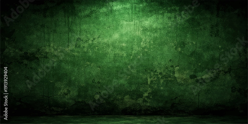 A dark vintage grunge film strip overlays a rough textured gray concrete wall with aged black stone patterns and a dirty antique paper frame design