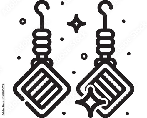 Cleaning sponges icon set showing dirty and sparkling scrubbers in bold black outline, isolated on white background for housekeeping, hygiene, and service apps