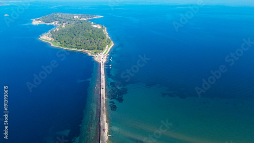 Aerial drone view of Urla d...