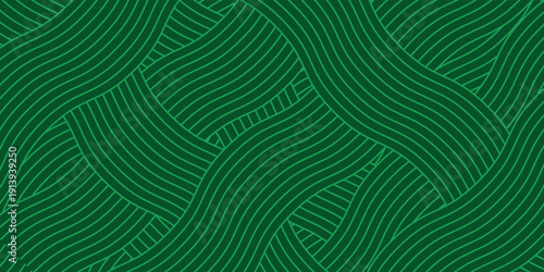 farm green banner, organic abstract background with fields. wavy green lines, natural organic products. ecology background. striped farmer green Pattern