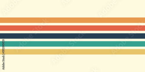 Abstract background of rainbow groovy Wavy Line design in 1970s Hippie Retro style. Vector pattern ready to use for cloth, textile, ilustrasion modern.