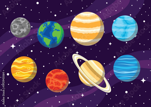 Solar System Planets Set