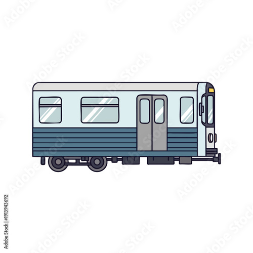 Modern Passenger Train Carriage for Commuting and Travel