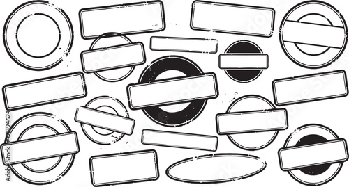 stamp Ed prohibition signs on transparent background for editing purposes