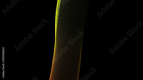 Abstract Glowing Line Motion Background black and yellow background