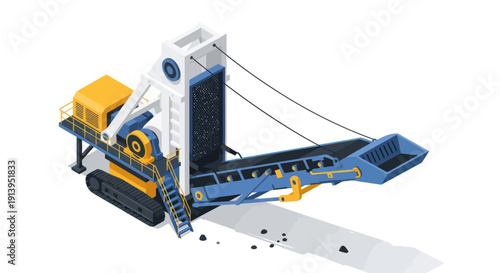 Heavy Machinery Crusher Equipment for Mining and Construction.