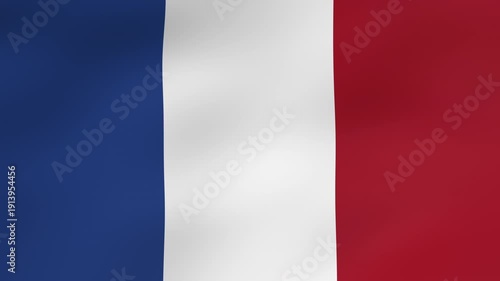Fond tricolore bleu blanc rouge avec effet de drapeau en mouvement