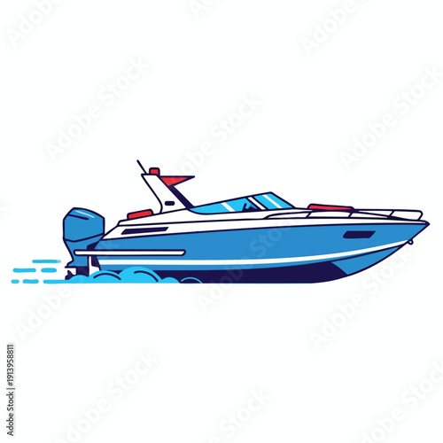 Speedboat on Water