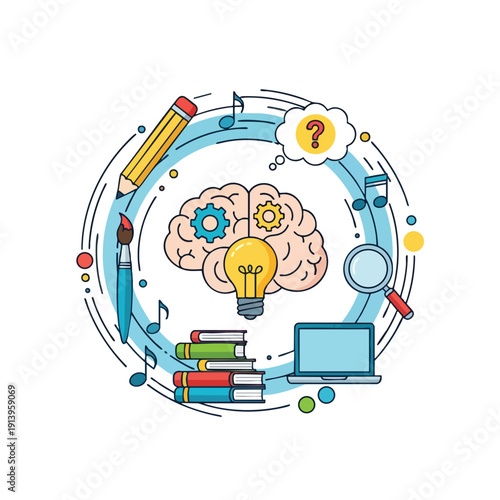 Creative Thinking and Problem Solving Concept