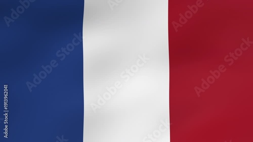 Fond tricolore bleu blanc rouge avec effet de drapeau en mouvement