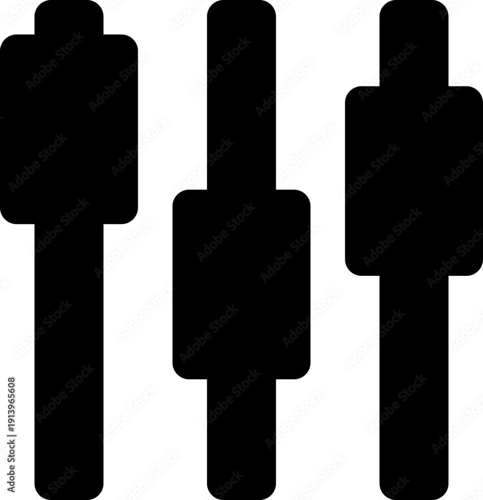 Obraz premium Dumbbells Silhouette