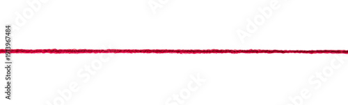 Thread isolated on white background. Selective focus.