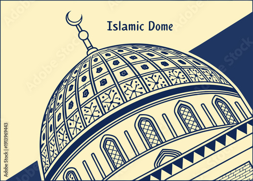 Intricate blue and white illustration of the taj mahal with detailed patterns isolated on transparent background, isolated on white background, Vector