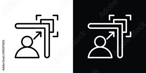 Scalability Icon Sheet Black And White